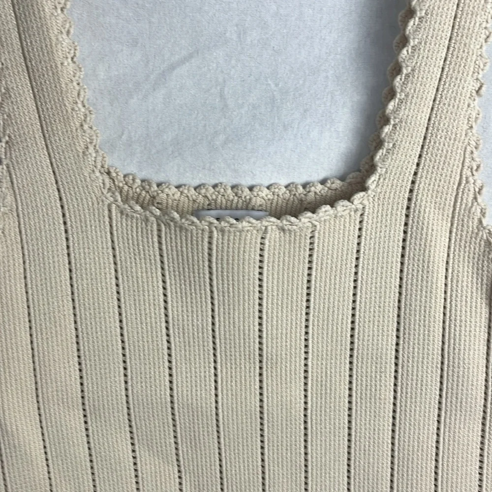 Reiss Cream Knit Sweater Tank - Picture 3 of 6